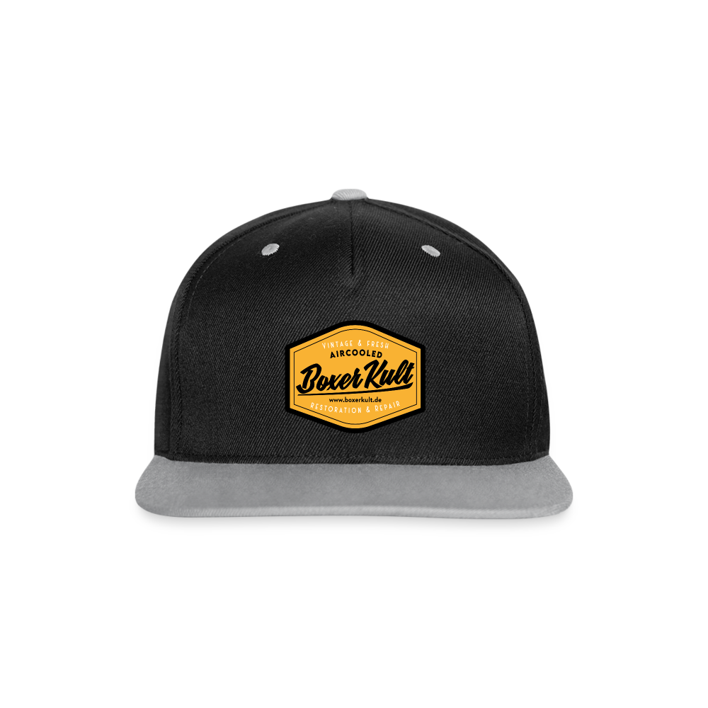 Contrast Snapback Cap - black/grey